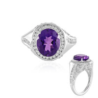 Siberian Amethyst Silver Ring (de Melo)