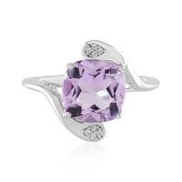 Rose de France Amethyst Silver Ring