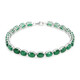 Zambian Emerald Silver Bracelet