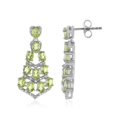 Peridot Silver Earrings