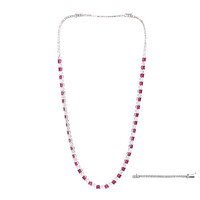 14K AAA Mozambique Ruby Gold Necklace (CIRARI)