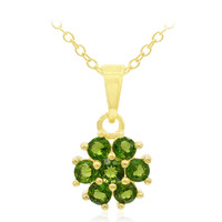 Russian Diopside Silver Necklace