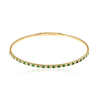 14K AAA Tsavorite Gold Bangle (CIRARI)