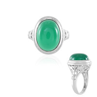 Green Onyx Silver Ring