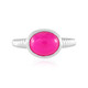 Raspberry Chalcedony Silver Ring