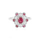 Rubellite Silver Ring