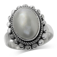 Mabe Pearl Silver Ring