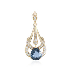 14K Luc Yen Cobalt Blue Spinel Gold Pendant (AMAYANI)