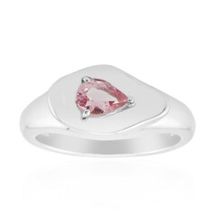 Brazilian Pink Tourmaline Silver Ring (Pallanova)