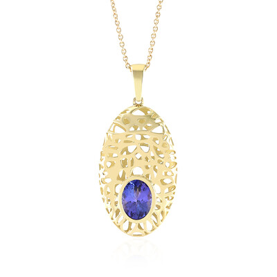 9K AAA Tanzanite Gold Necklace (Ornaments by de Melo)