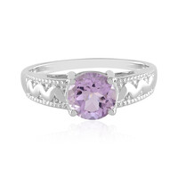 Rose de France Amethyst Silver Ring