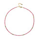 Pink Tourmaline Silver Necklace