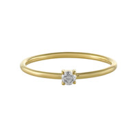 18K SI1 (H) Diamond Gold Ring