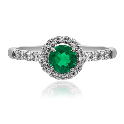 AAA Zambian Emerald Platinum Ring (CIRARI)