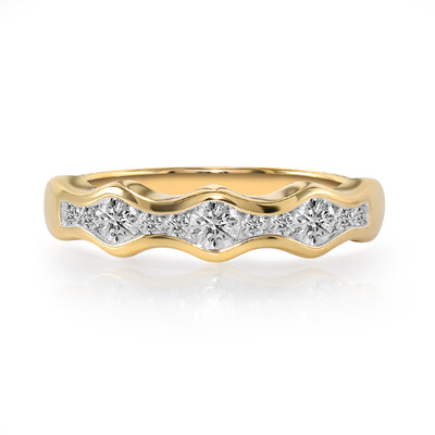 18K IF (D) Diamond Gold Ring (Annette)