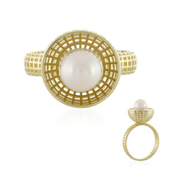 9K White Freshwater Pearl Gold Ring (Ornaments by de Melo)