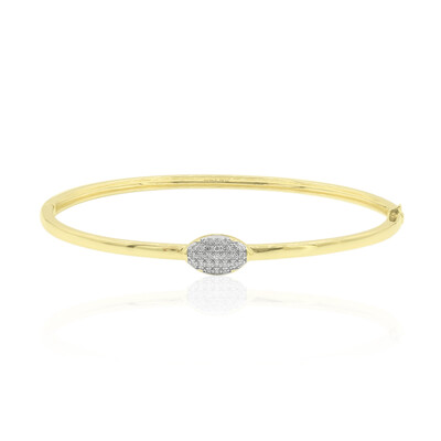 9K SI2 (G) Diamond Gold Bangle (Annette)