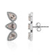 Morganite Silver Earrings