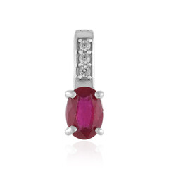 Bemainty Ruby Silver Pendant