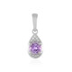 Rose de France Amethyst Silver Pendant