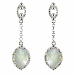 Mother of Pearl Silver Earrings