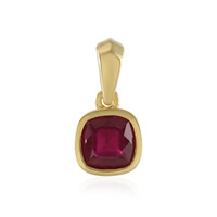 Madagascar Ruby Silver Pendant