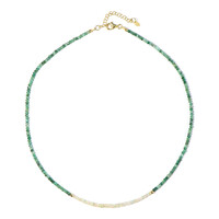 Zambian Emerald Silver Necklace