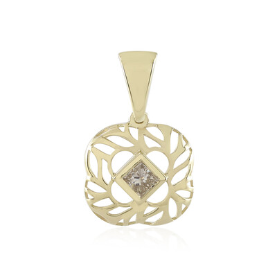 9K I2 Brown Diamond Gold Pendant (Ornaments by de Melo)