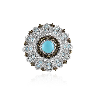 Sleeping Beauty Turquoise Silver Ring