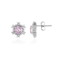 Kunzite Silver Earrings