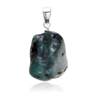 Brazilian Emerald Silver Pendant