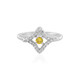 Yellow Sapphire Silver Ring