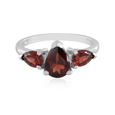 Indian Garnet Silver Ring