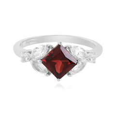 Indian Garnet Silver Ring