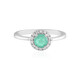 Colombian Emerald Silver Ring