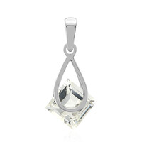 White Topaz Silver Pendant