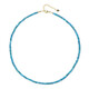 Neon Blue Apatite Silver Necklace