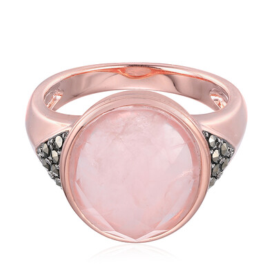 Rose Quartz Silver Ring