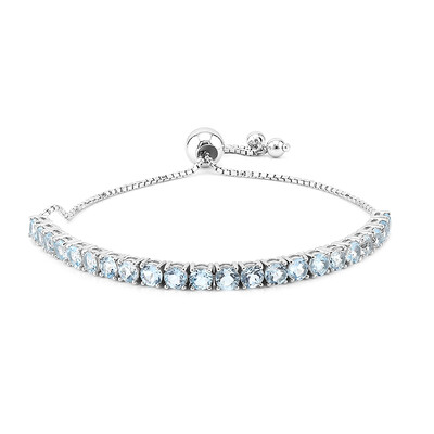 Sky Blue Topaz Silver Bracelet