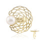 White Freshwater Pearl Silver Ring (TPC)