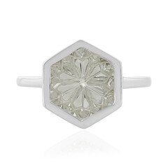 White Topaz Silver Ring