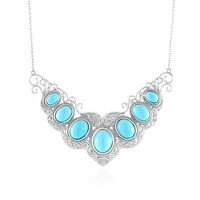 Sleeping Beauty Turquoise Silver Necklace