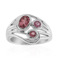 Brazilian Pink Tourmaline Silver Ring (Pallanova)