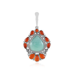 Amazonite Silver Pendant (Desert Chic)