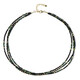 Black Spinel Silver Necklace