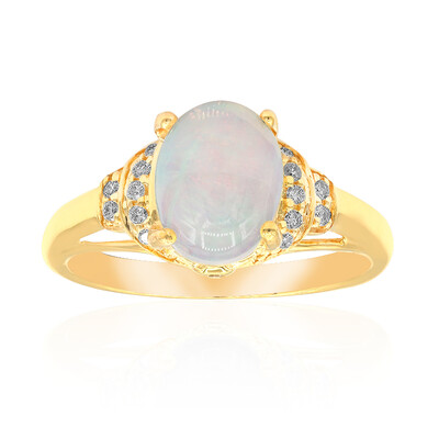 10K Australian Opal Gold Ring