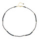 Black Diamond Silver Necklace