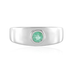 Colombian Emerald Silver Ring