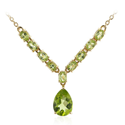 Burmese Peridot Silver Necklace