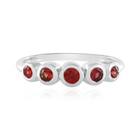 Tanzanian Ruby Silver Ring